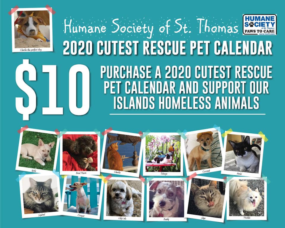 2020 Humane Society of St. Thomas Calendar